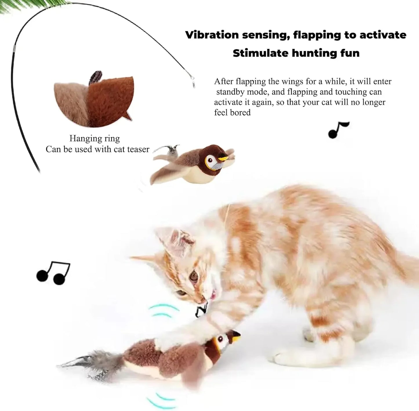 Fun Catnip Toy – USB Bird for Cats