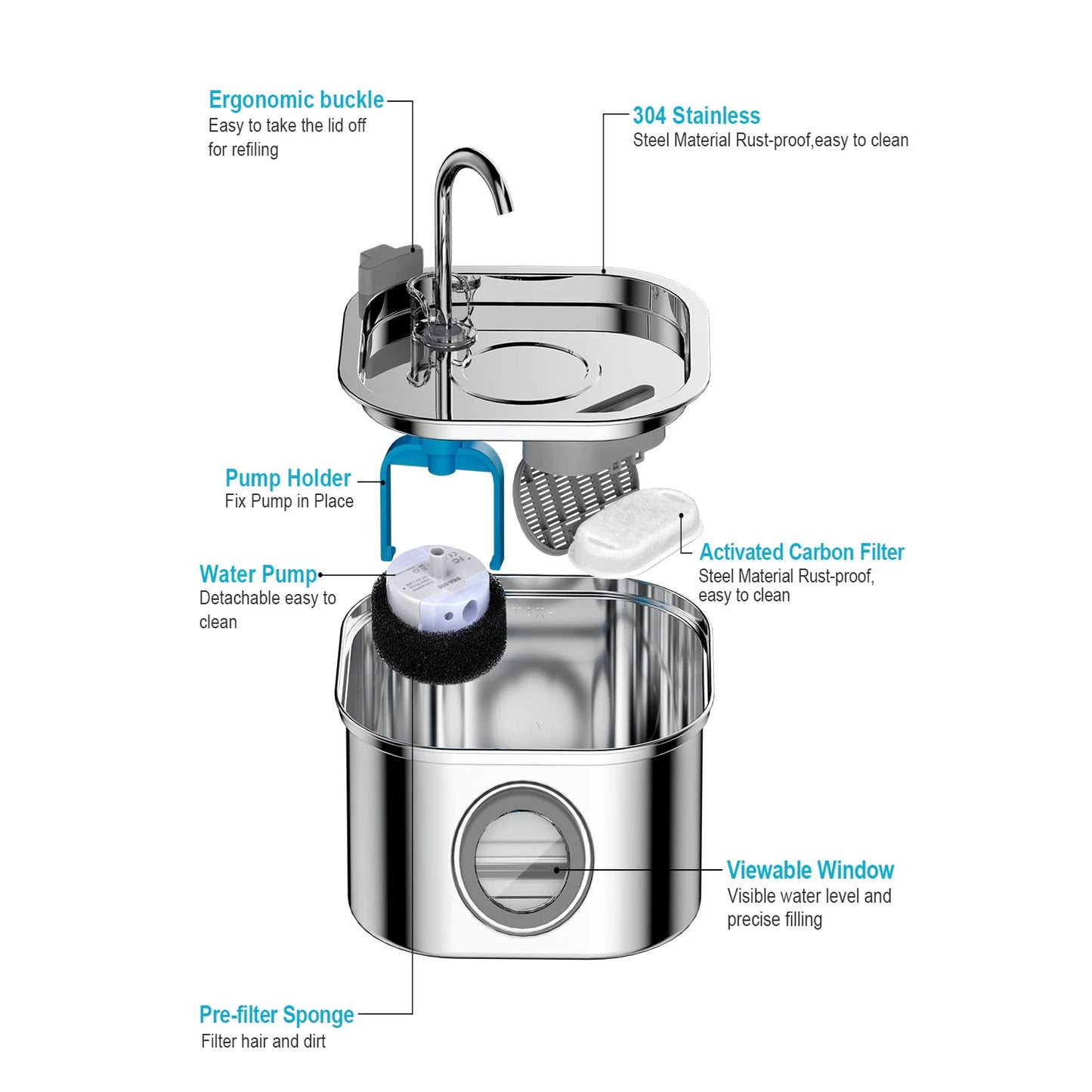 Pet Water Feeder Auto