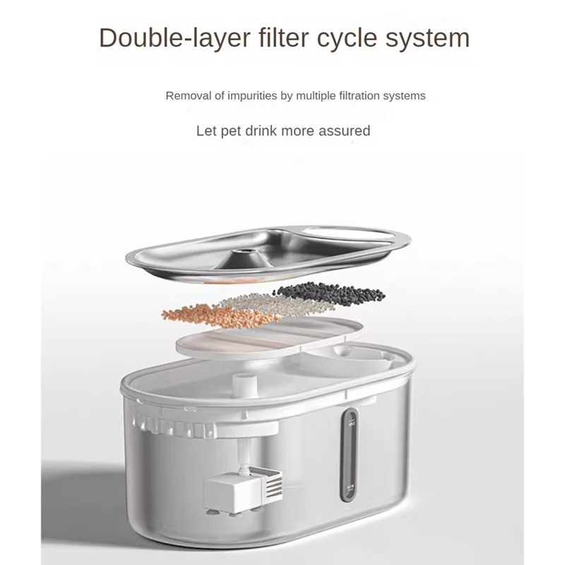 Stainless Steel Pet Water Fountain