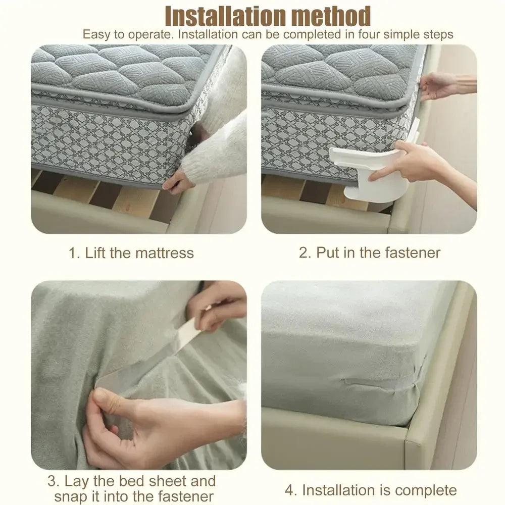 4Pcs Bed Sheet Corner Clips