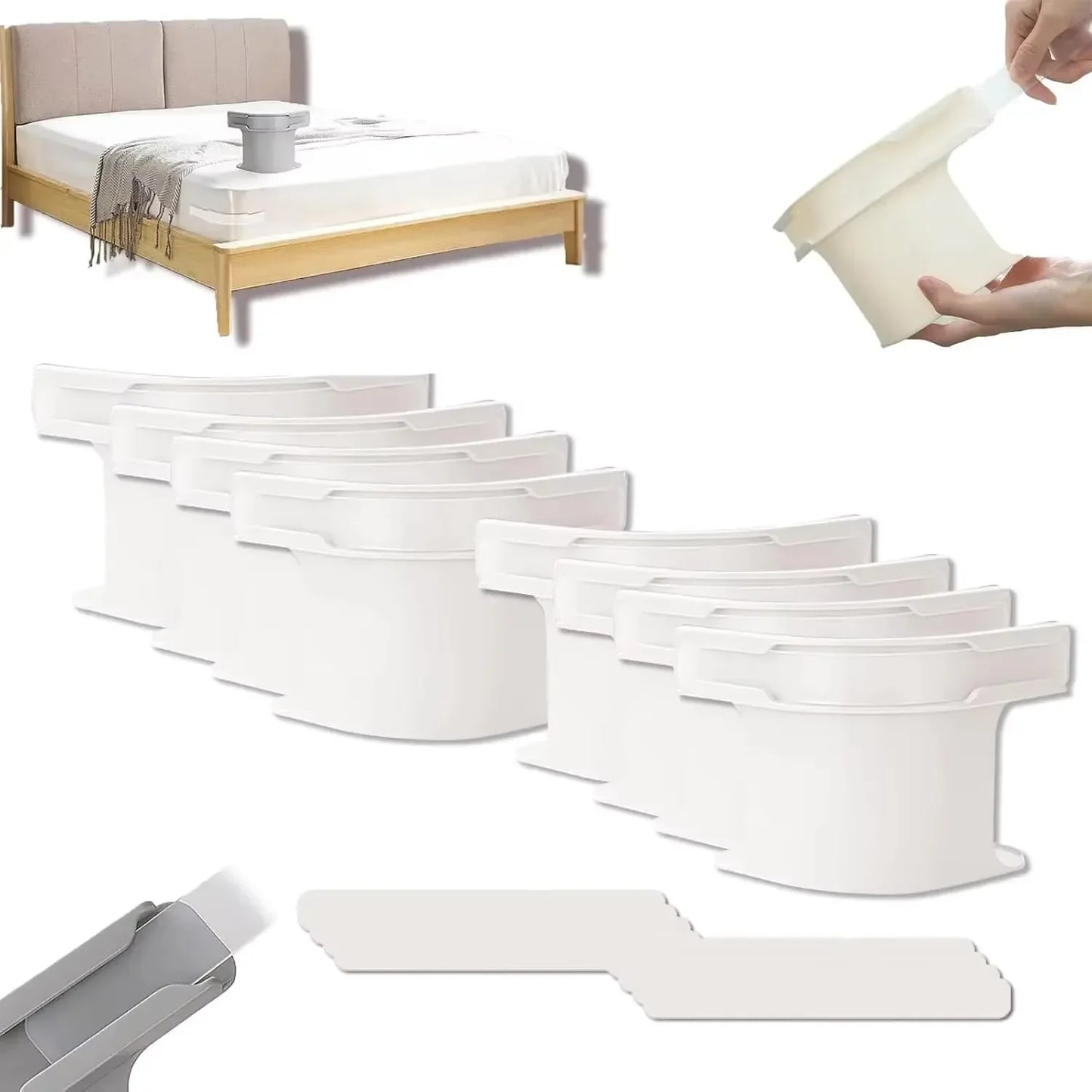 4Pcs Bed Sheet Corner Clips