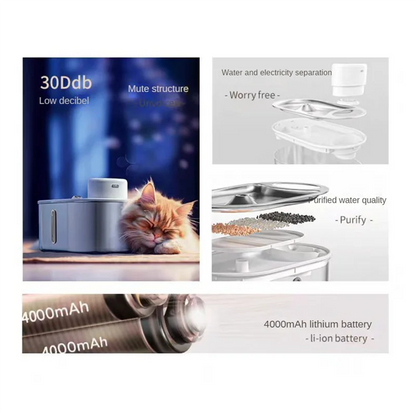 Stainless Steel Pet Water Fountain