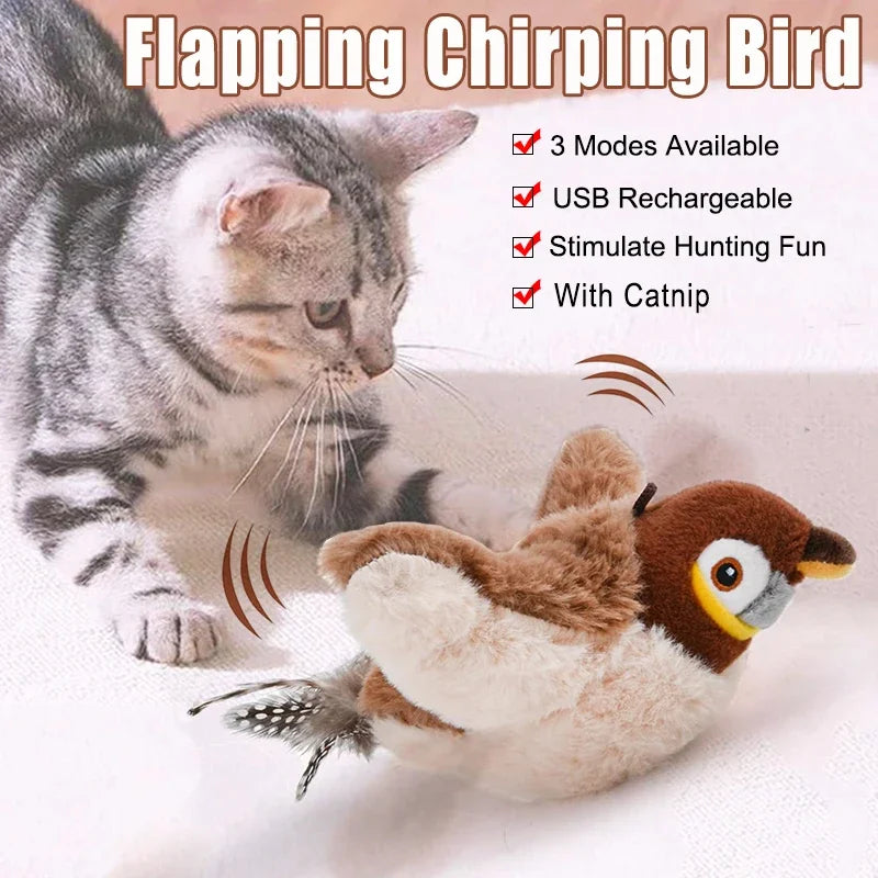 Fun Catnip Toy – USB Bird for Cats
