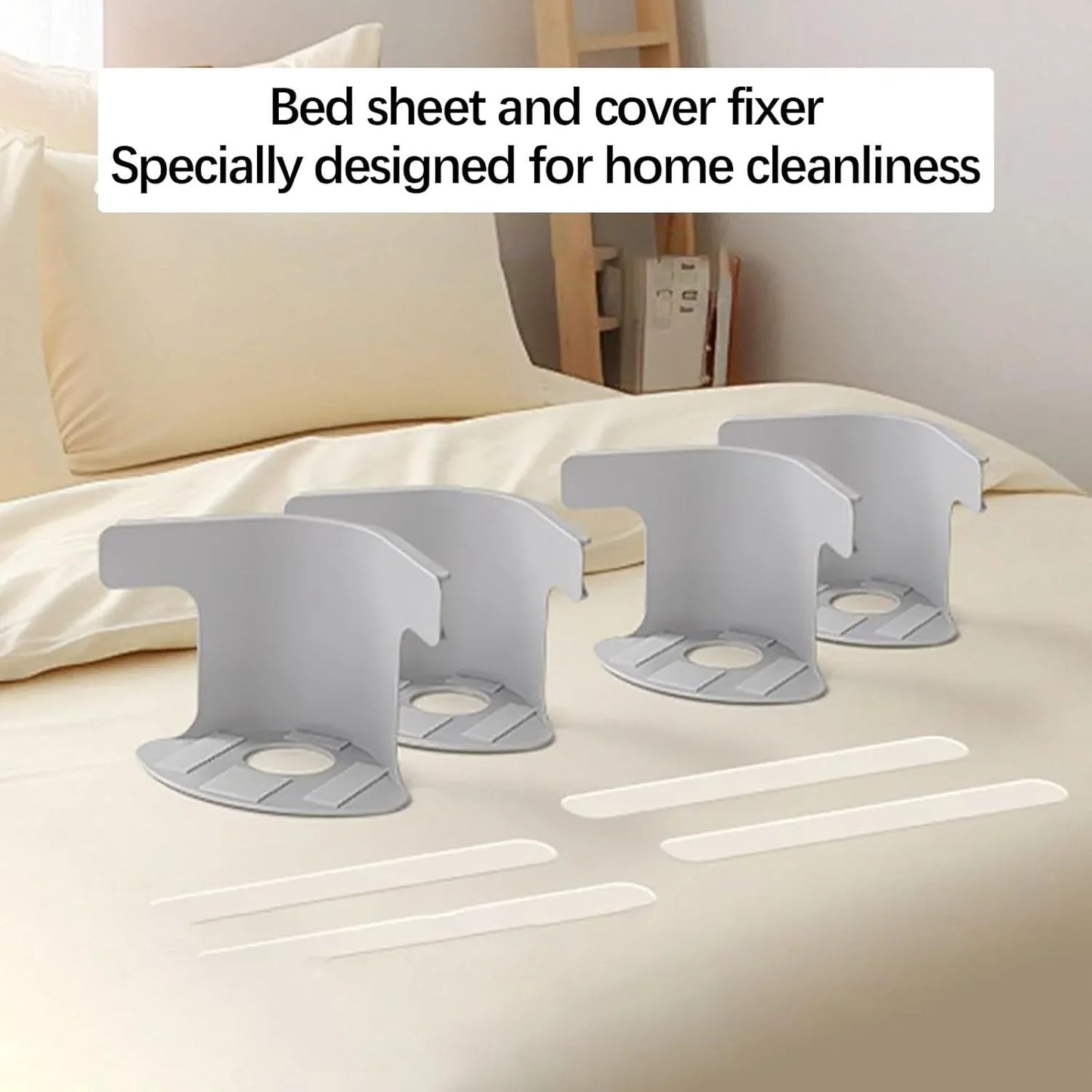 4Pcs Bed Sheet Corner Clips
